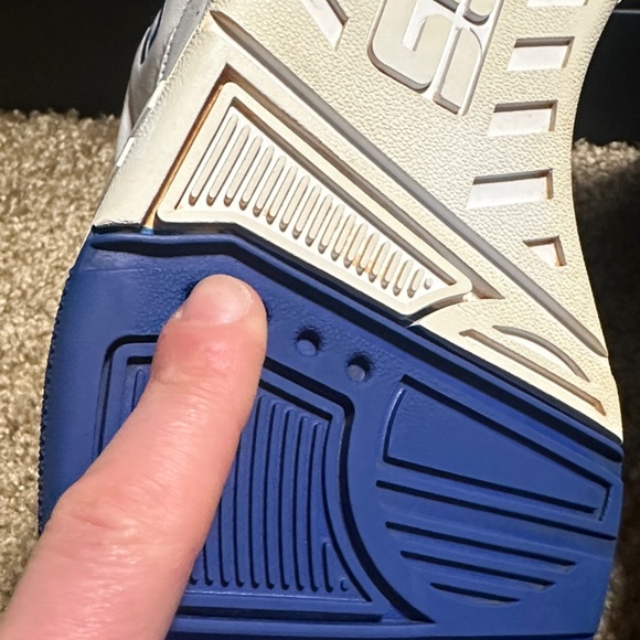 Cons Converse - retro mens' White and Blue Sneakers size 12 - Picture 4 of 7